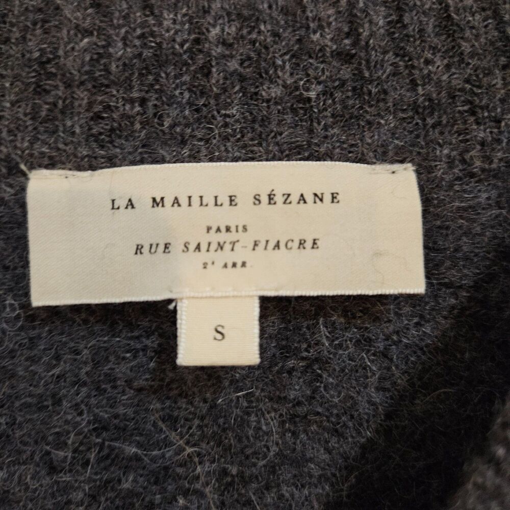 boho grunge slouchy gray sezane knit sweater - Picture 3 of 3